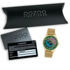 Oozoo Damen Armbanduhr Ultra Slim C10251 Analog Edelstahl gold UOC10251