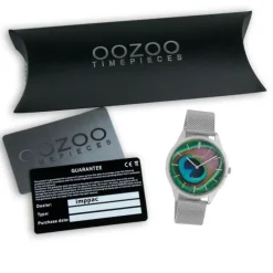 Oozoo Damen Armbanduhr Ultra Slim C10250 Analog Edelstahl silber UOC10250