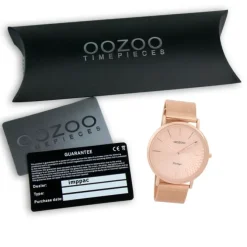Oozoo Damen Armbanduhr Ultra Slim C9343 Analog Edelstahl rosegold UOC9343