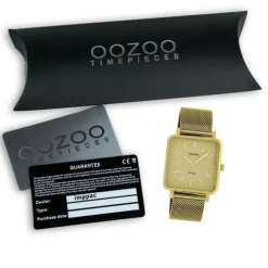 Oozoo Damen Armbanduhr Ultra Slim C20010 Analog Edelstahl gold UOC20010