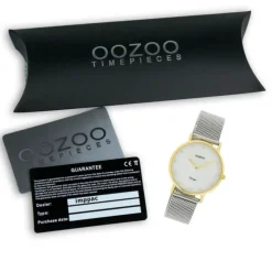 Oozoo Damen Armbanduhr Ultra Slim C20120 Analog Edelstahl silber UOC20120