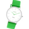 Oozoo Damen Armbanduhr Vintage Series Analog Leder grün UOC20279