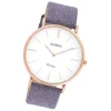 Oozoo Damen Armbanduhr Vintage C20152 Analog Leder violette UOC20152