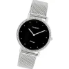 Oozoo Damen Armbanduhr Vintage Analog Edelstahl silber UOC20052