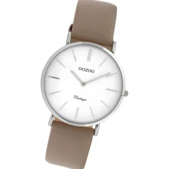 Oozoo Damen Armbanduhr Vintage Analog Leder braun UOC20085
