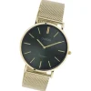 Oozoo Damen Armbanduhr Vintage Analog Metall gold UOC10872