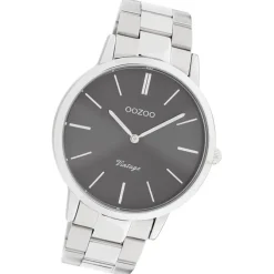 Oozoo Damen Armbanduhr Vintage Series Analog Metall silber UOC20021