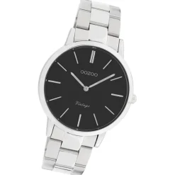 Oozoo Damen Armbanduhr Vintage Series Analog Metall silber UOC20031