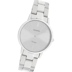Oozoo Damen Armbanduhr Vintage Series Analog Metall silber UOC20039