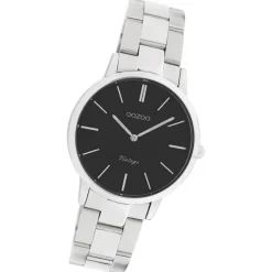 Oozoo Damen Armbanduhr Vintage Series Analog Metall silber UOC20043