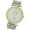 Oozoo Damen Armbanduhr Vintage Series Analog Metall silber UOC20117