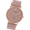 Oozoo Damen Armbanduhr Vintage Series Analog Leder rosa UOC20161
