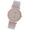 Oozoo Damen Armbanduhr Vintage Series C20202 Analog Leder grau UOC20202