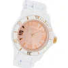 Oozoo Damen Armbanduhr Vintage Series Analog Silikon weiß UOC5064A