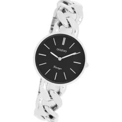 Oozoo Damen Armbanduhr Vintage Series Analog Metall silber UOC20356