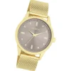 Oozoo Damen Armbanduhr Vintage Series Analog Metall gold UOC11357