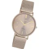 Oozoo Damen Armbanduhr Vintage Series Analog Metall braun UOC20337