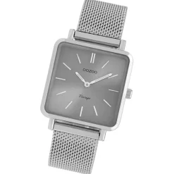 Oozoo Damen Armbanduhr Vintage Series Analog Metall silber UOC9842A