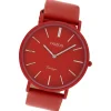 Oozoo Damen Armbanduhr Vintage Series Analog Metall rot UOC9879A