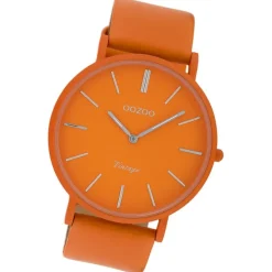 Oozoo Damen Armbanduhr Vintage Series Analog Metall orange UOC9880A