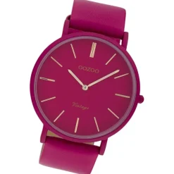 Oozoo Damen Armbanduhr Vintage Series Analog Metall pink UOC9882A