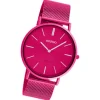 Oozoo Damen Armbanduhr Vintage Series C20275 Analog Metall Mesh pink UOC20275