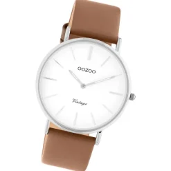 Oozoo Damen Armbanduhr Vintage Series Analog Leder braun UOC20252