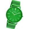 Oozoo Damen Armbanduhr Vintage Series C20273 Analog Metall Mesh grün UOC20273