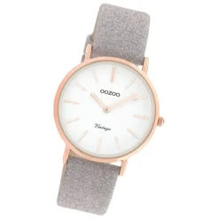 Oozoo Damen Armbanduhr Vintage C20158 Analog Leder braun UOC20158