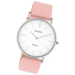 Oozoo Damen Armbanduhr Vintage C20210 Analog Leder rosa UOC20210