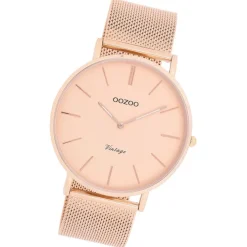 Oozoo Damen Armbanduhr Vintage Series C9920A Analog Edelstahl roségold UOC9920A