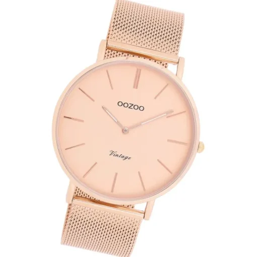 Oozoo Damen Armbanduhr Vintage Series C9920A Analog Edelstahl roségold UOC9920A