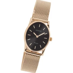 Oozoo Damen Armbanduhr Vintage Series C10968 Analog Metall Mesh rosé UOC10968