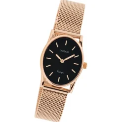 Oozoo Damen Armbanduhr Vintage Series Analog Metall Mesh rosegold UOC20260