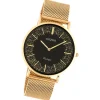 Oozoo Damen Armbanduhr Vintage C20138 Analog Edelstahl roségold UOC20138
