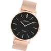 Oozoo Damen Armbanduhr Vintage Series C9924A Analog Edelstahl roségold UOC9924A