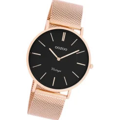 Oozoo Damen Armbanduhr Vintage Series C9925A Analog Edelstahl roségold UOC9925A