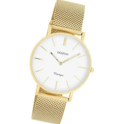 Oozoo Damen Armbanduhr Vintage Series Edelstahl gold UOC9910A
