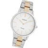 Oozoo Damen Armbanduhr Vintage Series Analog Metall silber rosegold UOC20033