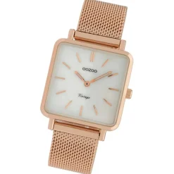 Oozoo Damen Armbanduhr Vintage Series Analog Metall rosegold UOC9846A