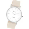 Oozoo Damen Armbanduhr Vintage Series Analog Leder beige UOC20250