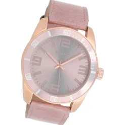 Oozoo Damen Armbanduhr Vintage Series Analog Leder rose UOC5742A