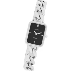 Oozoo Damen Armbanduhr Vintage Series Analog Metall silber UOC20361