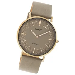 Oozoo Damen Armbanduhr Vintage C20130 Analog Leder braun UOC20130