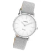 Oozoo Damen Armbanduhr Vintage C20155 Analog Leder silber UOC20155