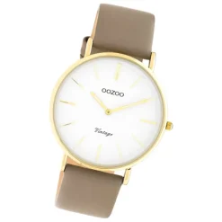 Oozoo Damen Armbanduhr Vintage C20220 Analog Leder braun UOC20220