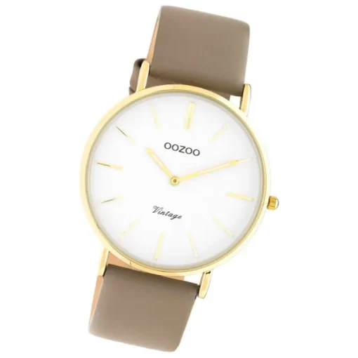 Oozoo Damen Armbanduhr Vintage C20220 Analog Leder braun UOC20220