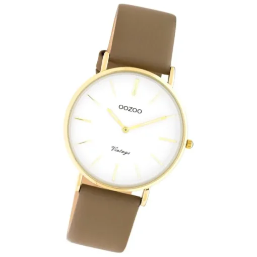 Oozoo Damen Armbanduhr Vintage C20223 Analog Leder braun UOC20223