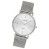Oozoo Damen Armbanduhr Vintage Series C9906A Analog Edelstahl silber UOC9906A