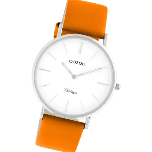 Oozoo Damen Armbanduhr Vintage Series C20302 Analog Leder orange UOC20302